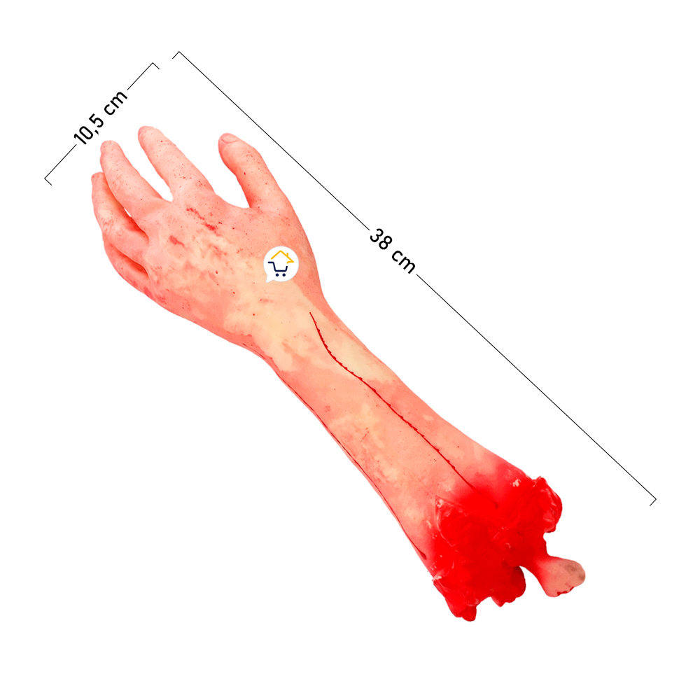 Miniatura 4 de Mano Falsa Sangre Halloween MA01